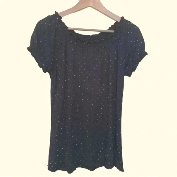 Alfani Intimates soft and stretchy pyjama top with elastic at collar and sleeves - Picture 2 of 3